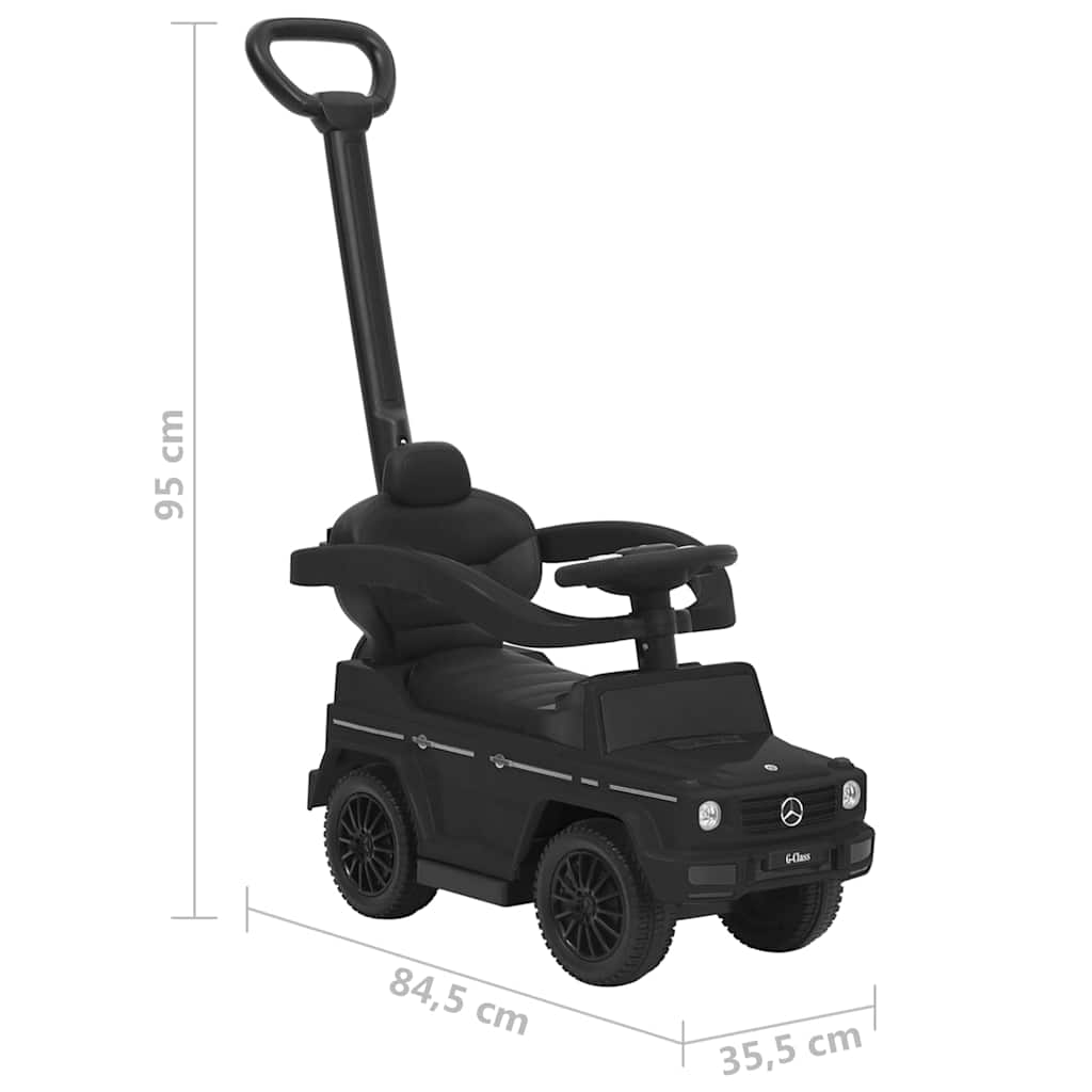 Bērnu stumjamā automašīna G63, melna