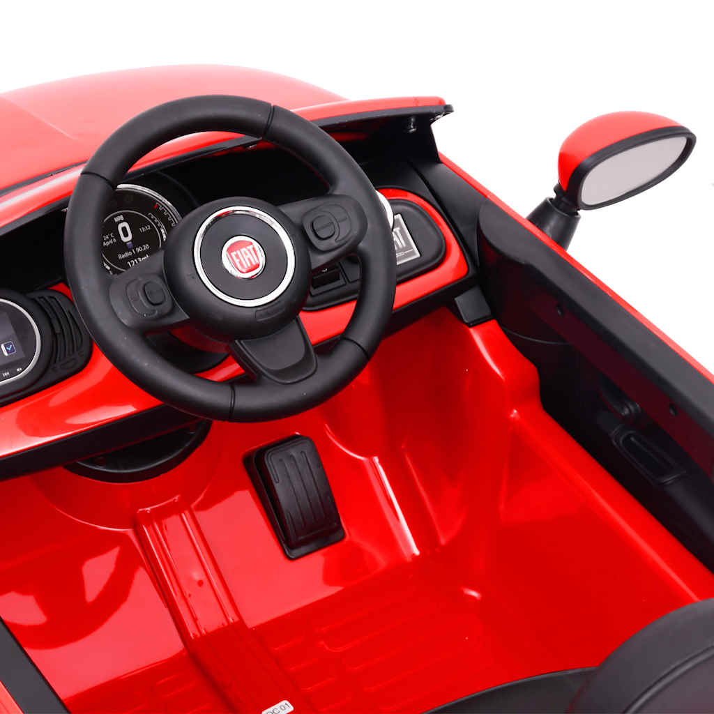 Electric Ride-On Car Fiat 500, Red