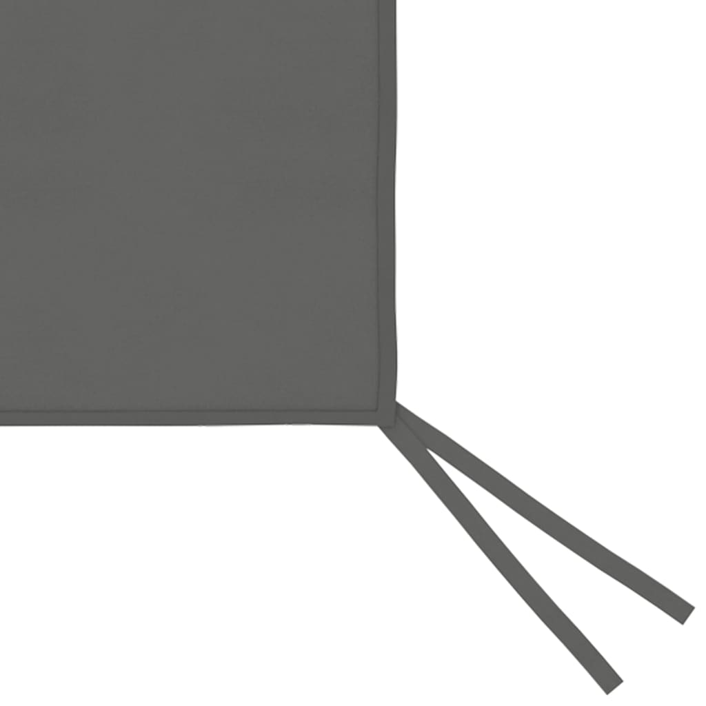 Sānu lapenes siena ar logiem, antracīta krāsā, 6x2m