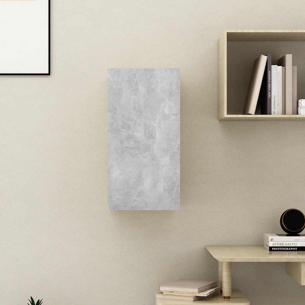 TV cabinet, concrete, 30.5x30x60cm, engineered wood