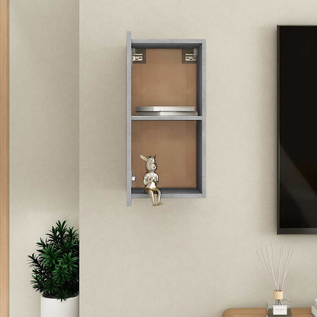 TV cabinet, concrete, 30.5x30x60cm, engineered wood