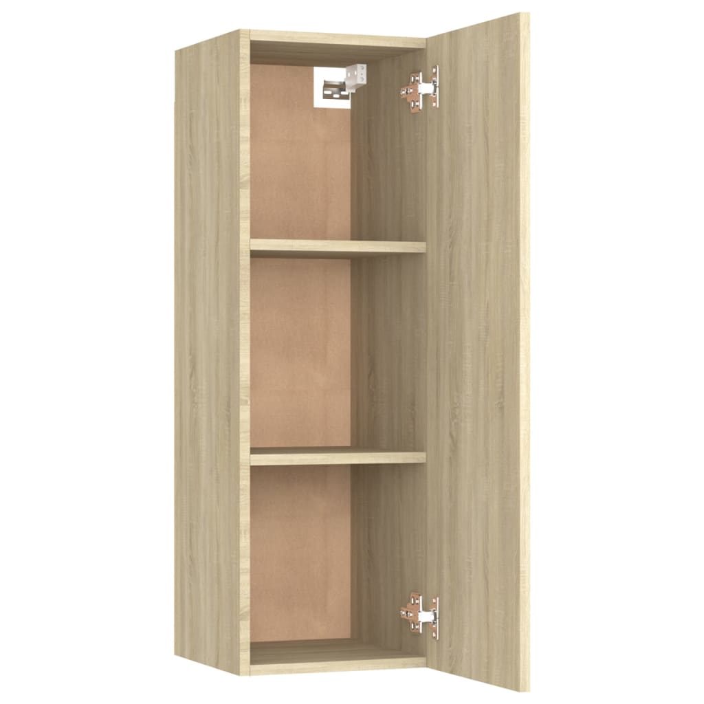 TV cabinet, oak, 30.5x30x90cm, treated wood