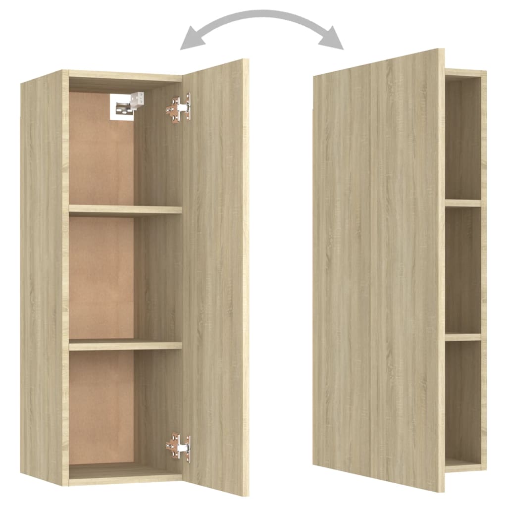 TV cabinet, oak, 30.5x30x90cm, treated wood