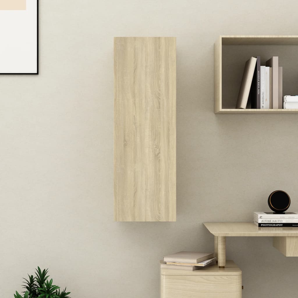 TV cabinet, oak, 30.5x30x90cm, treated wood