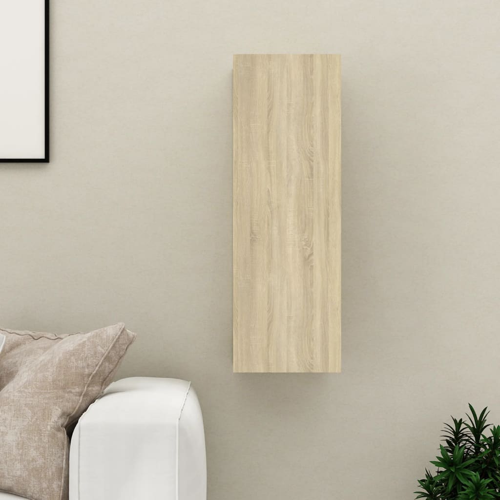 TV cabinet, oak, 30.5x30x90cm, treated wood