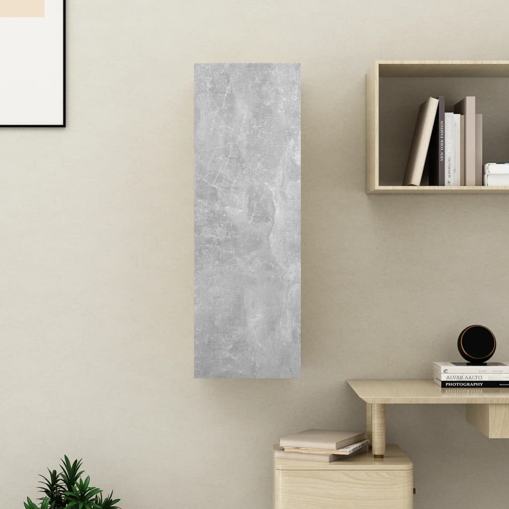 Televizora skapītis, betona, 30,5x30x90cm, apstrādāta koksne