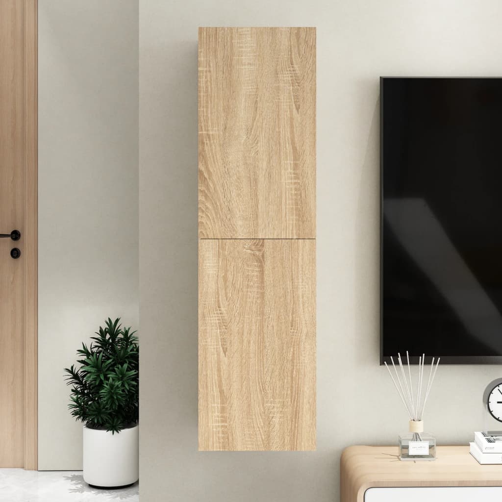 TV cabinet, oak, 30.5x30x110cm, engineered wood