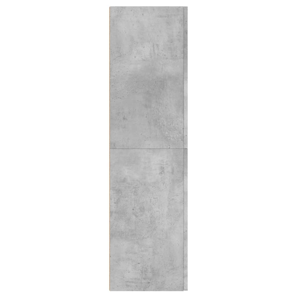 TV cabinet, concrete, 30.5x30x110cm, treated wood