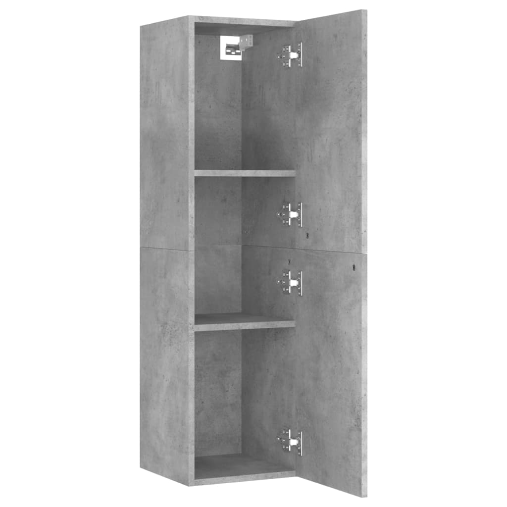 TV cabinet, concrete, 30.5x30x110cm, treated wood