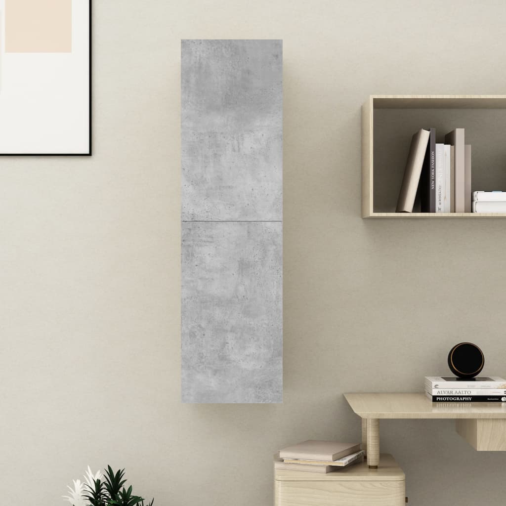 TV cabinet, concrete, 30.5x30x110cm, treated wood