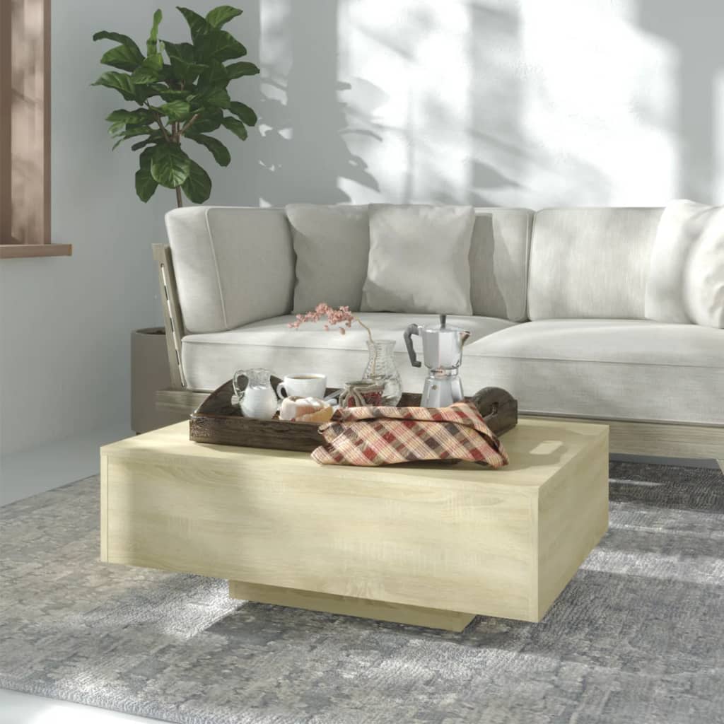 Coffee table, Sonoma oak, 85x55x31cm, engineered wood