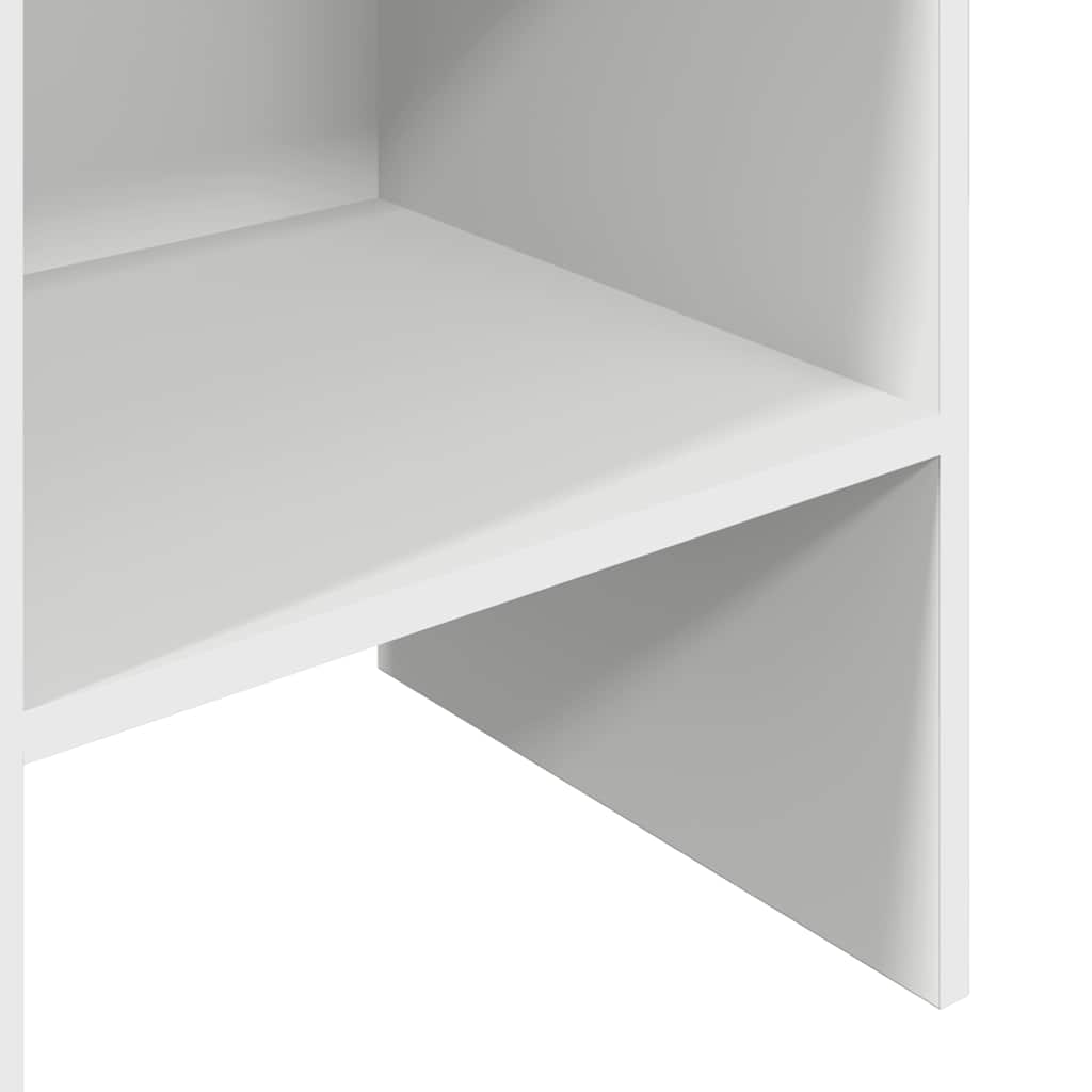Spintelė knygoms, baltos spalvos, 40x35x180cm, apdirbta mediena