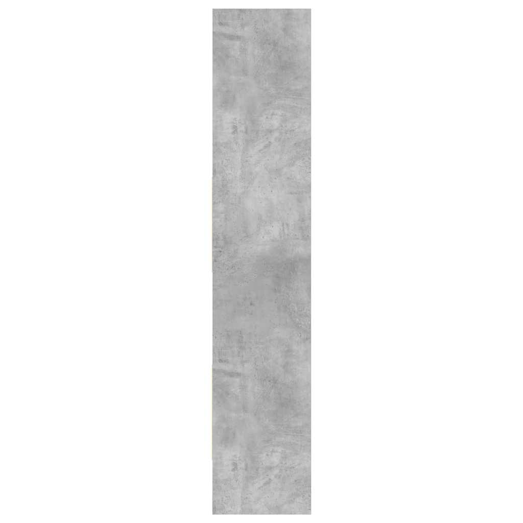 Spintelė knygoms, betono pilka, 40x35x180cm, apdirbta mediena