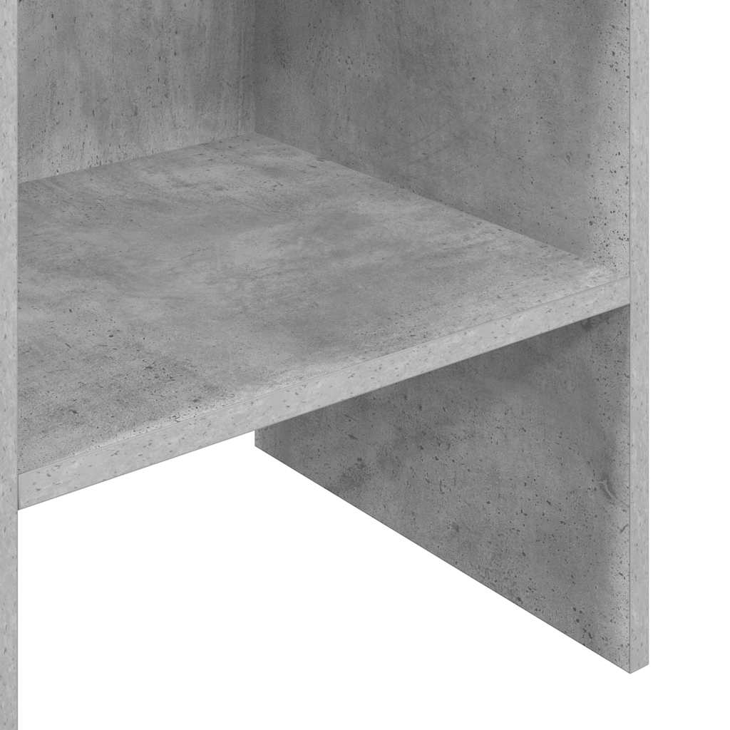 Spintelė knygoms, betono pilka, 40x35x180cm, apdirbta mediena