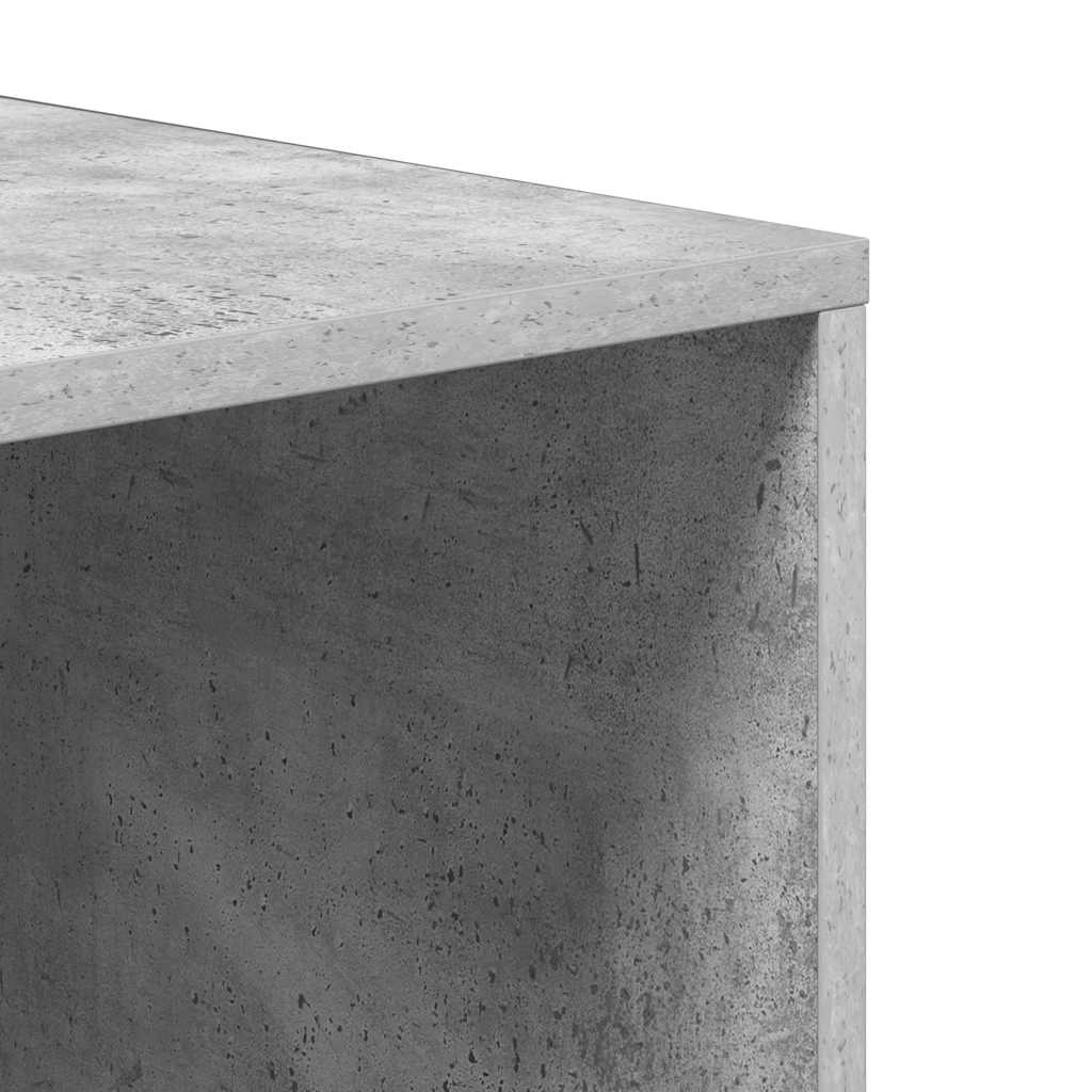 Shoe cabinet-bench, concrete grey, 105x35x35cm, wood