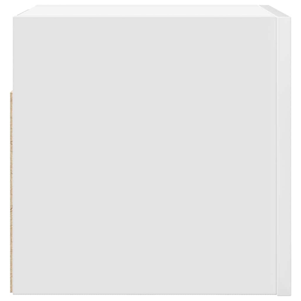 Sieninės televizoriaus spintelės, 2vnt., baltos, 30,5x30x30cm