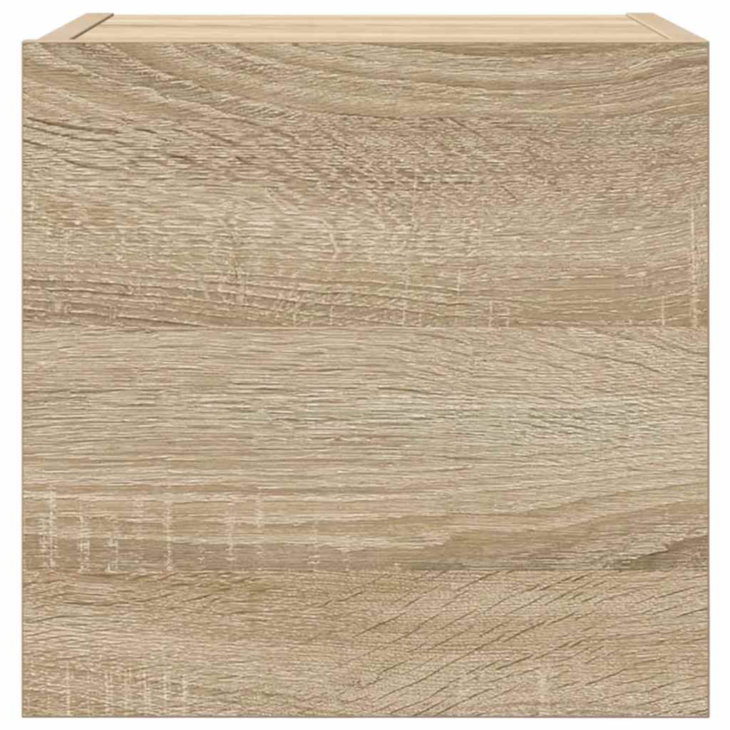 Wall-mounted TV cabinets, 2 pcs, oak, 30.5x30x30 cm