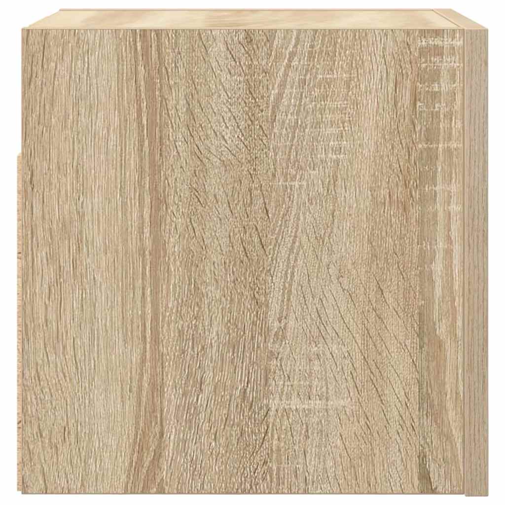 Wall-mounted TV cabinets, 2 pcs, oak, 30.5x30x30 cm