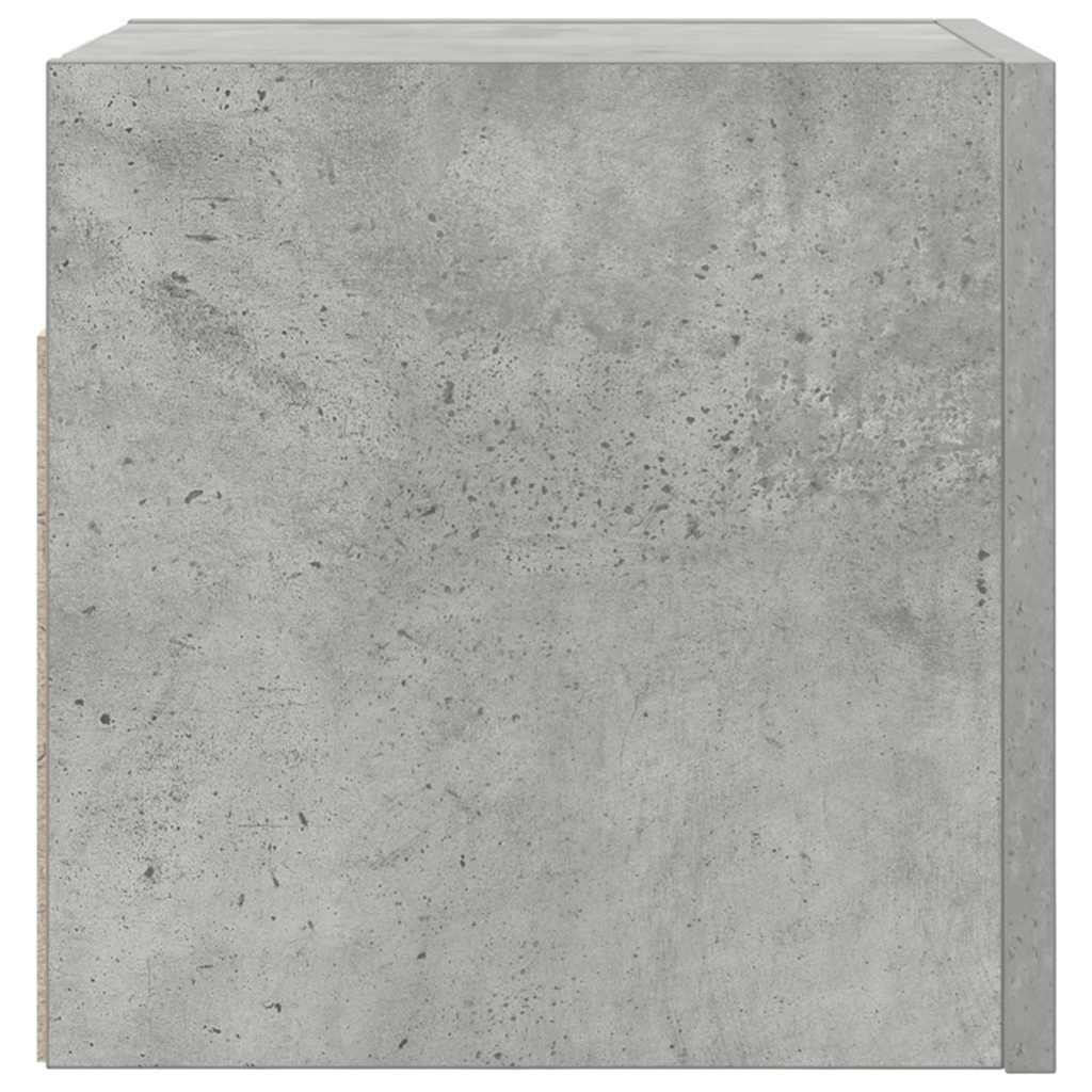 Sieninė televizoriaus spintelė, betono pilka, 30,5x30x30cm