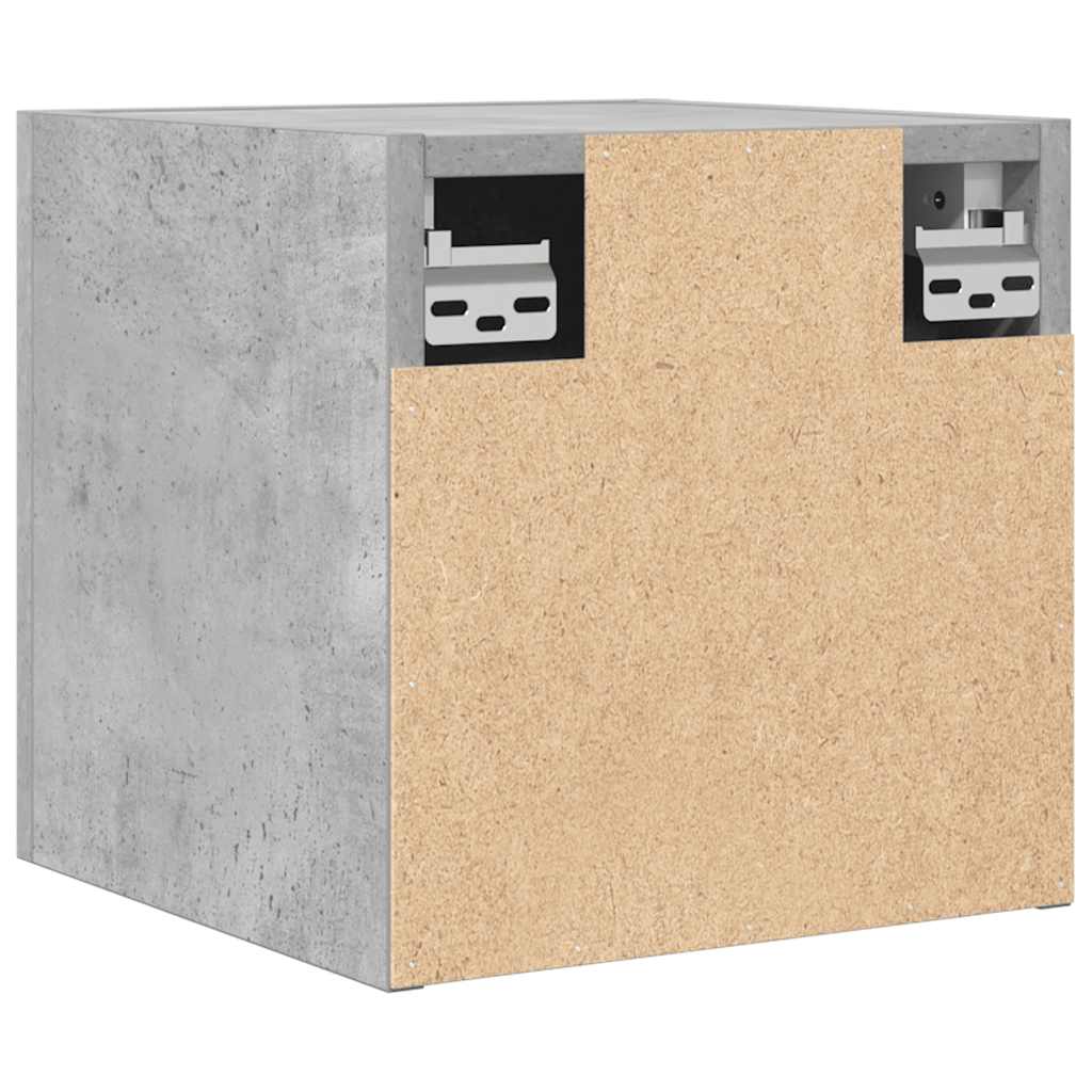 Sieninės televizoriaus spintelės, 4vnt., pilkos, 30,5x30x30cm