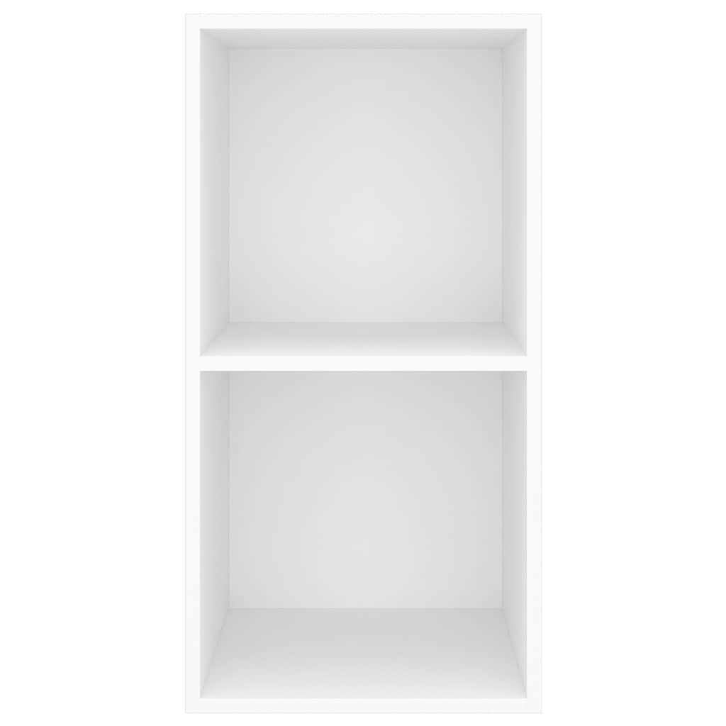 Wall-mounted TV cabinet, white, 37x37x72 cm, particleboard
