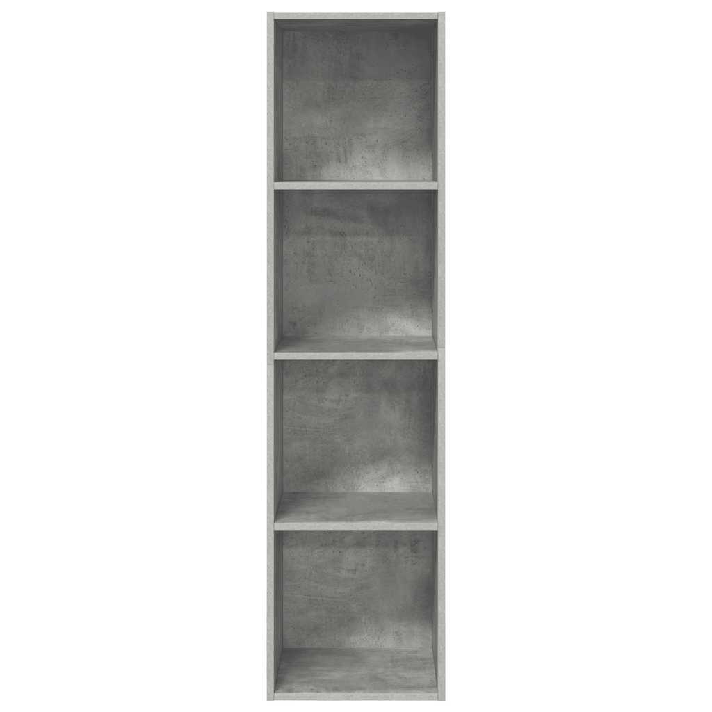 Sieninė TV spintelė, betono, 37x37x142,5cm, apdirbta mediena
