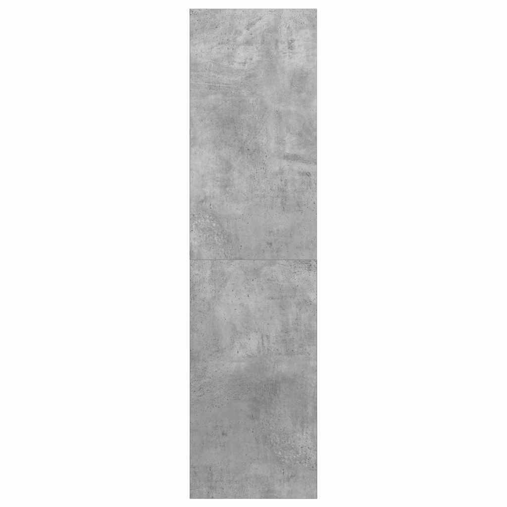 Sieninė TV spintelė, betono, 37x37x142,5cm, apdirbta mediena