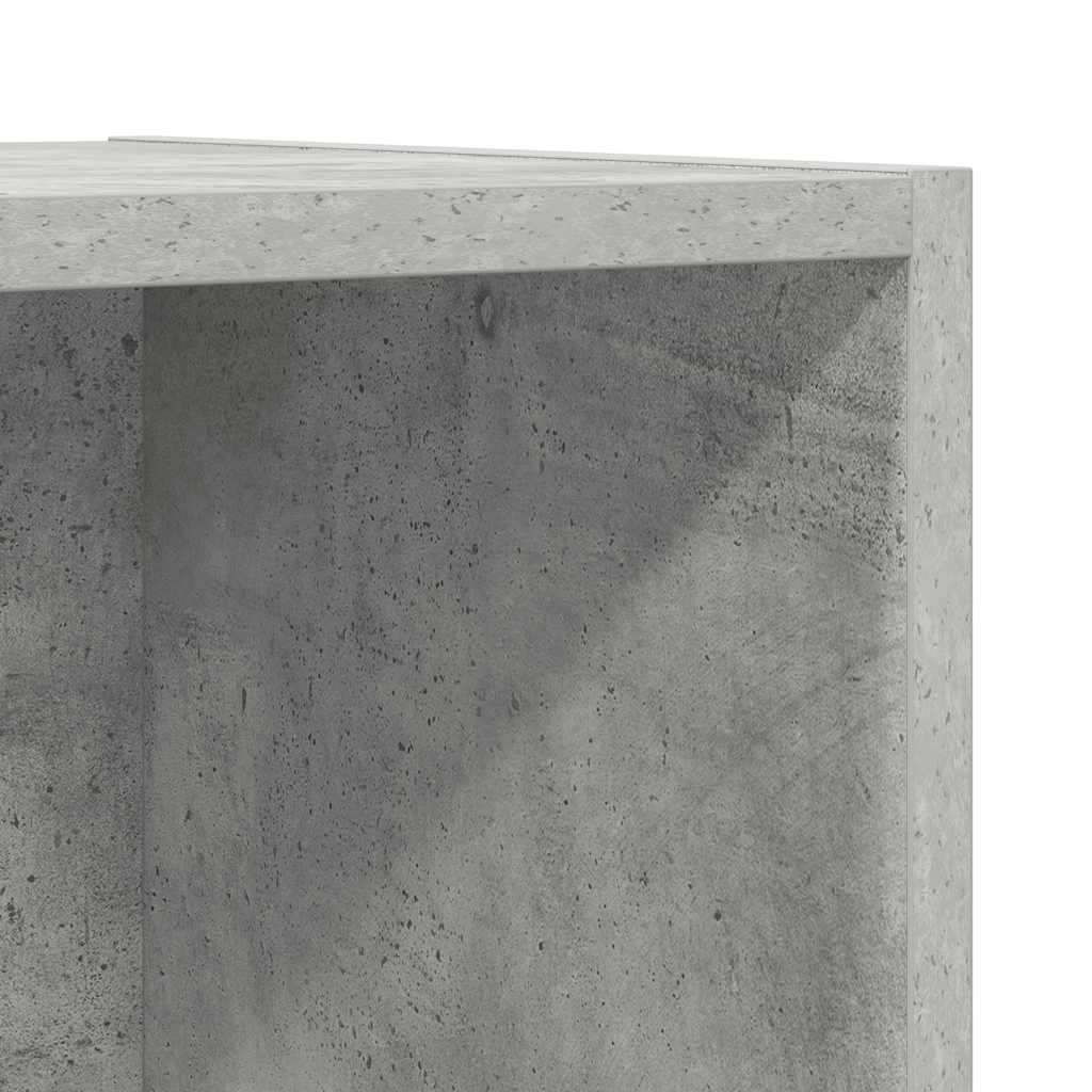 Sieninė TV spintelė, betono, 37x37x142,5cm, apdirbta mediena