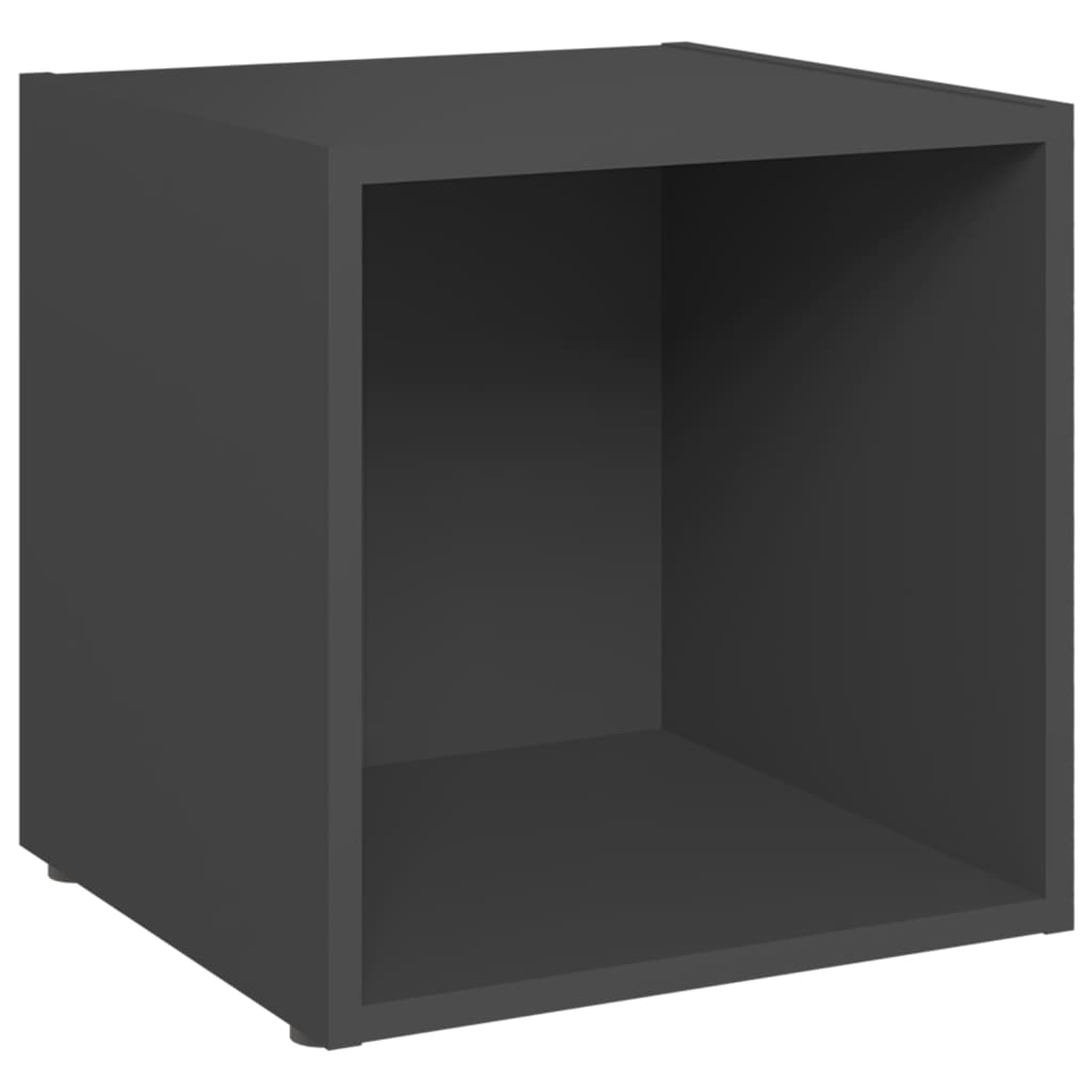 Televizoriaus spintelės, 2vnt., pilkos, 37x35x37cm, MDP