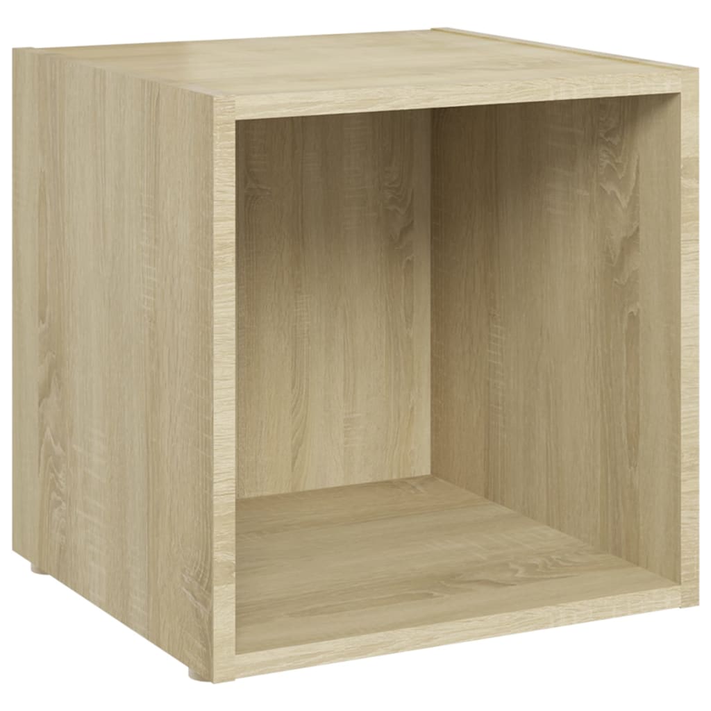 TV cabinets, 2 pcs, oak, 37x35x37cm, particle board