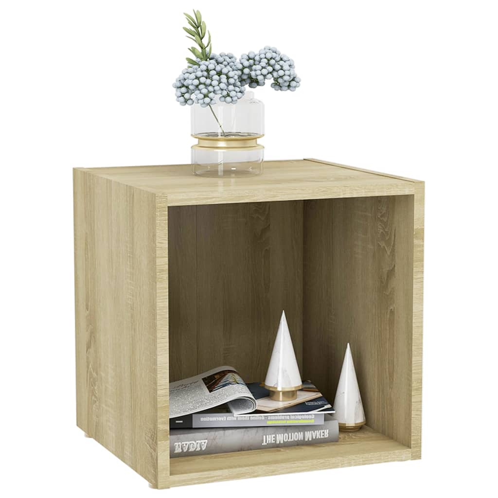 TV cabinets, 2 pcs, oak, 37x35x37cm, particle board
