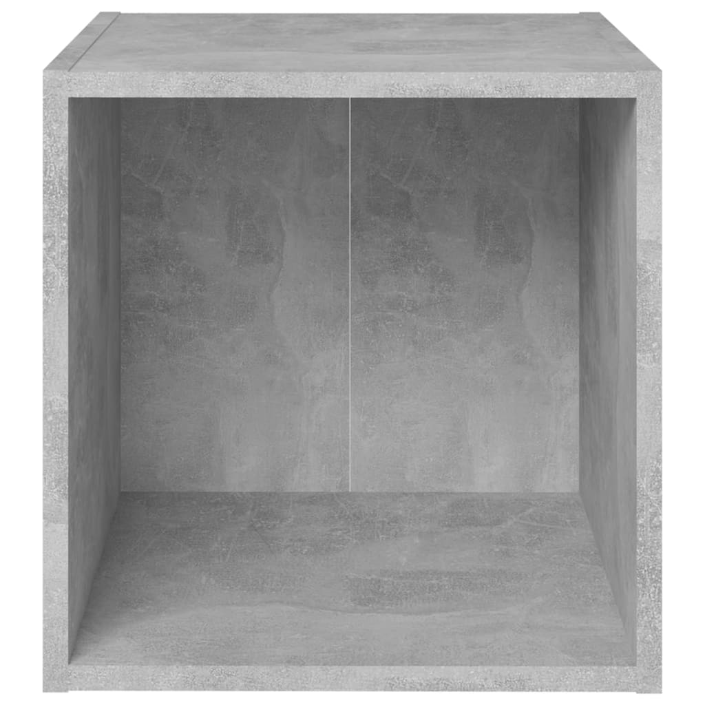 TV cabinets, 2 pcs, concrete grey, 37x35x37cm, particle board