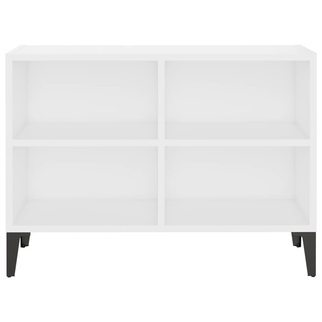 TV cabinet with metal legs, white, 69.5x30x50cm