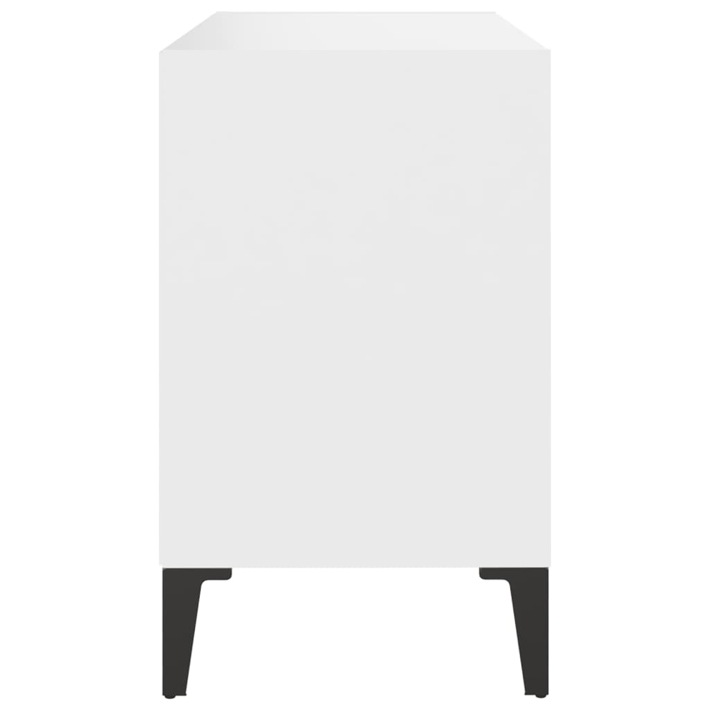 TV cabinet with metal legs, white, 69.5x30x50cm