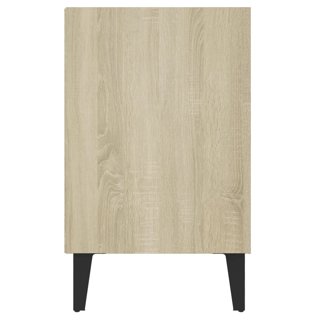 TV spintelė su metalinėmis kojelėmis, ąžuolo, 103,5x30x50cm