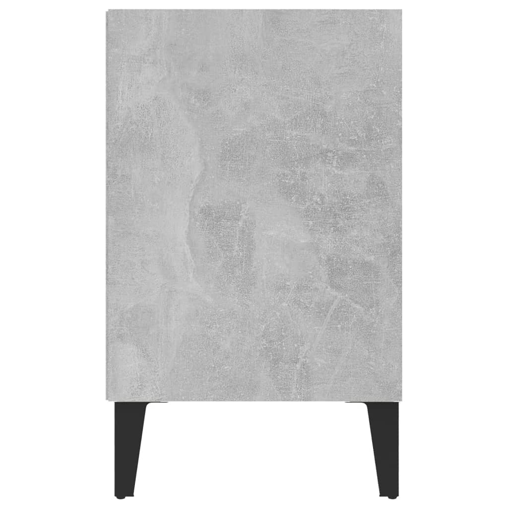 Televizora skapītis ar metāla kājām, pelēks, 103,5x30x50cm