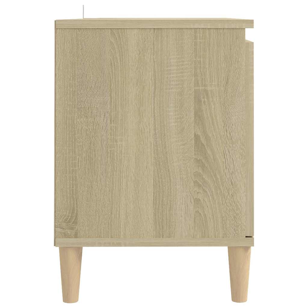 TV spintelė su medinėmis kojelėmis, ąžuolo, 103,5x35x50cm