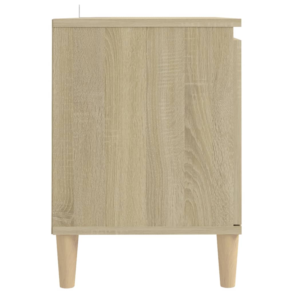 TV cabinet with wooden legs, oak, 103.5x35x50cm