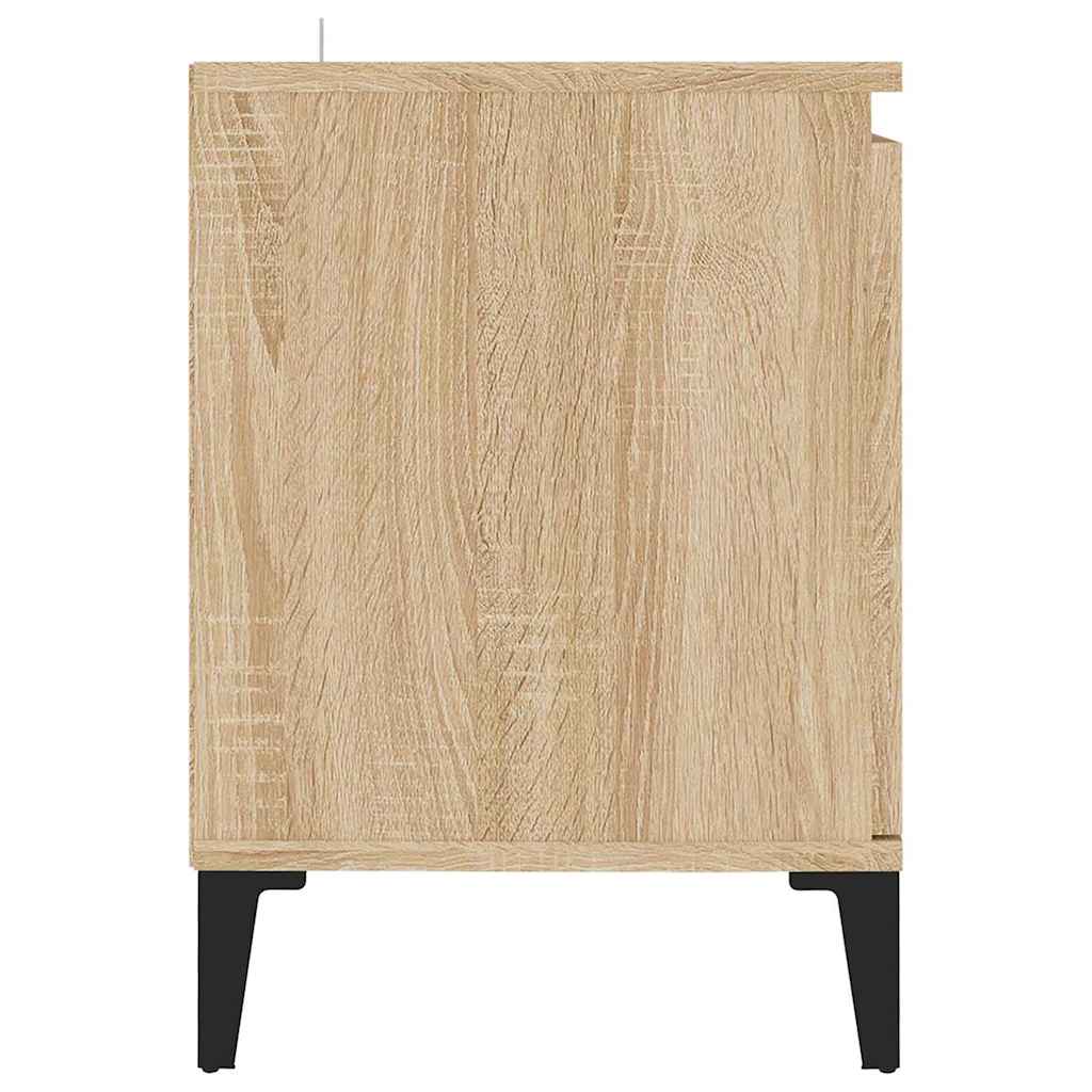 TV spintelė su metalinėmis kojelėmis, ąžuolo, 103,5x35x50cm