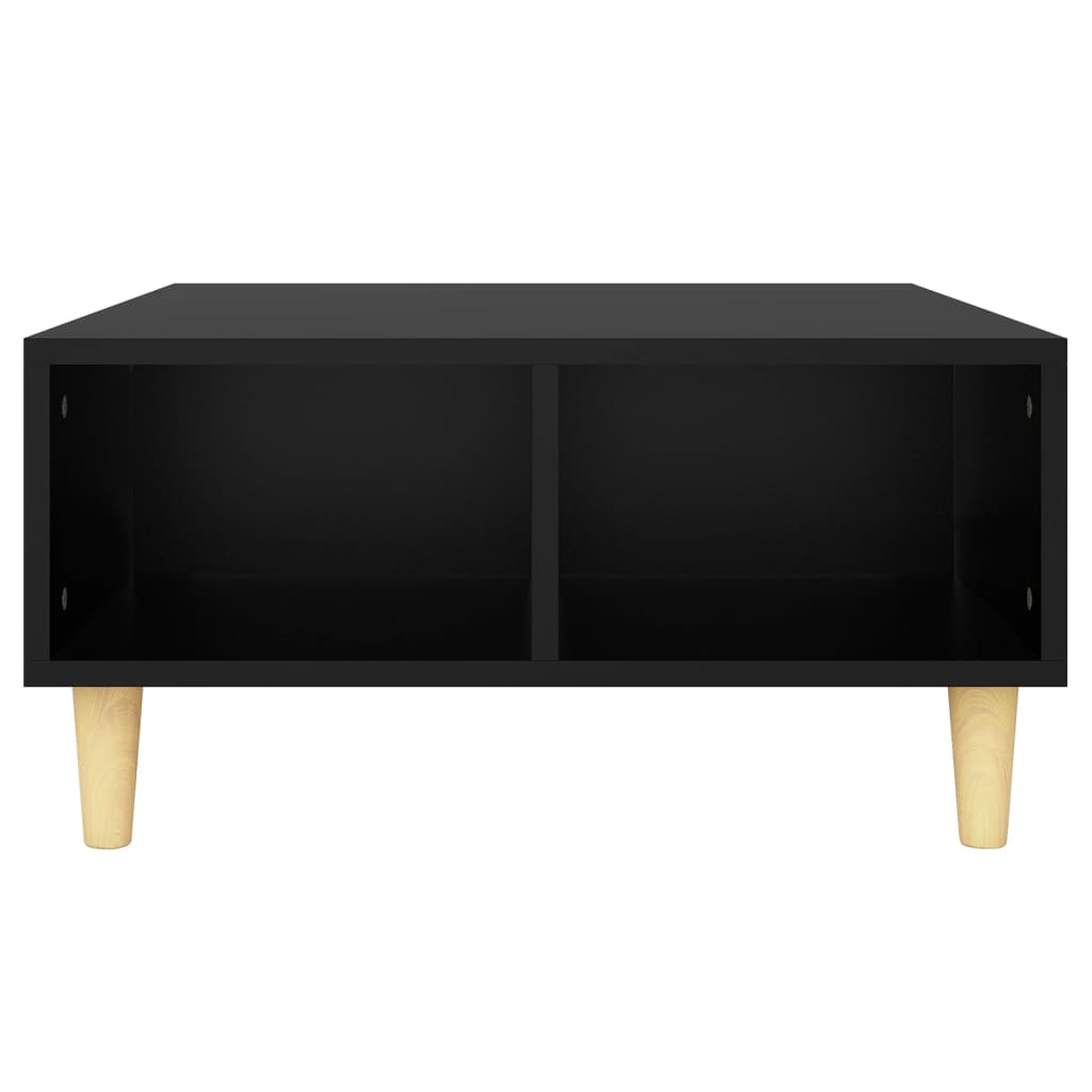 Coffee table, black, 60x60x30cm, particle board