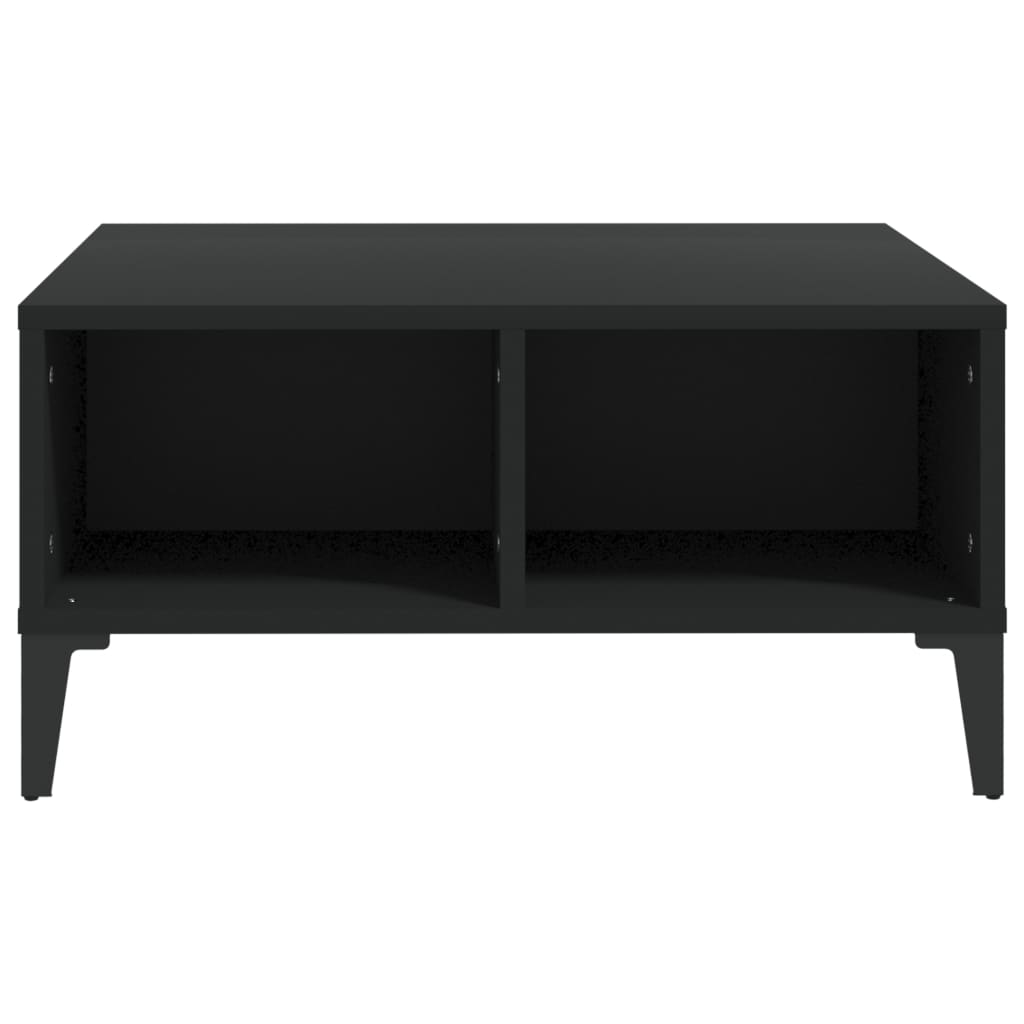 Coffee table, black, 60x60x30cm, particle board