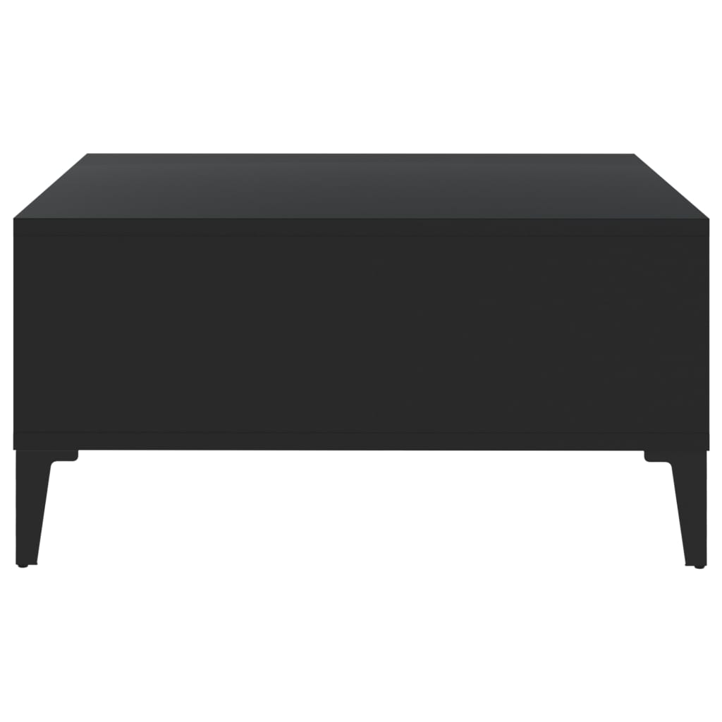 Coffee table, black, 60x60x30cm, particle board