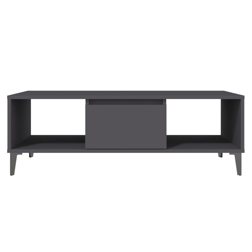 Coffee table, gray, 103.5x60x35cm, engineered wood