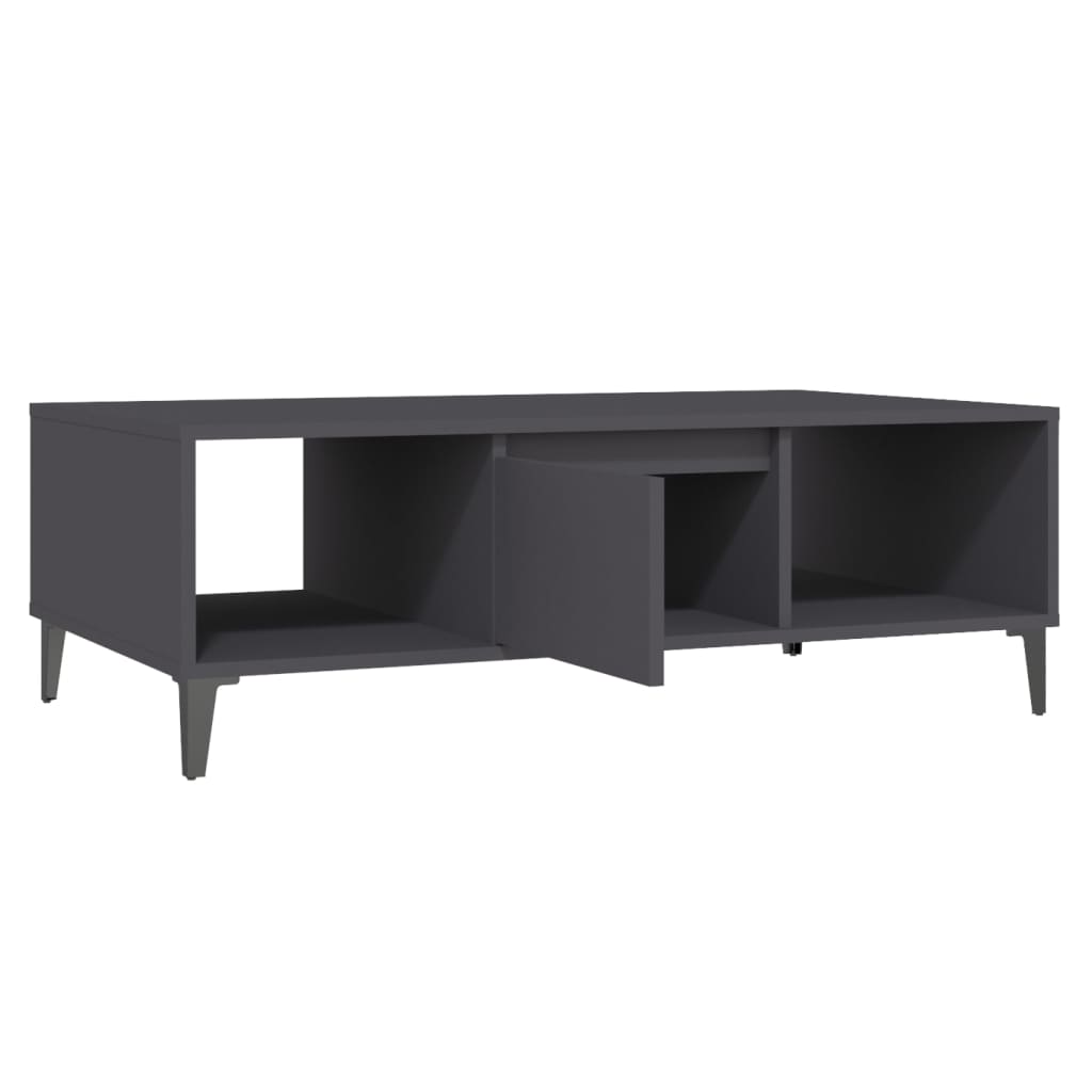 Coffee table, gray, 103.5x60x35cm, engineered wood