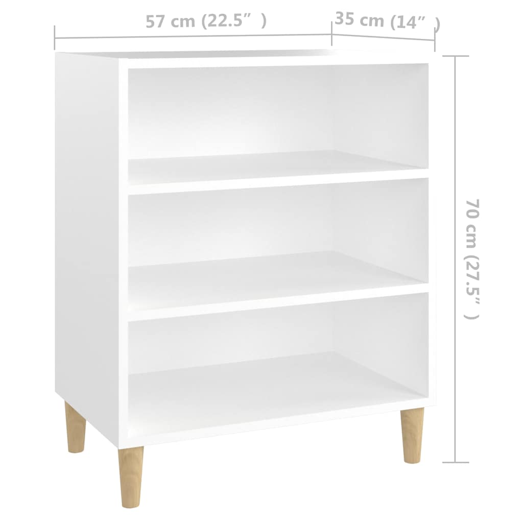 Sideboard, white, 57x35x70cm, particle board