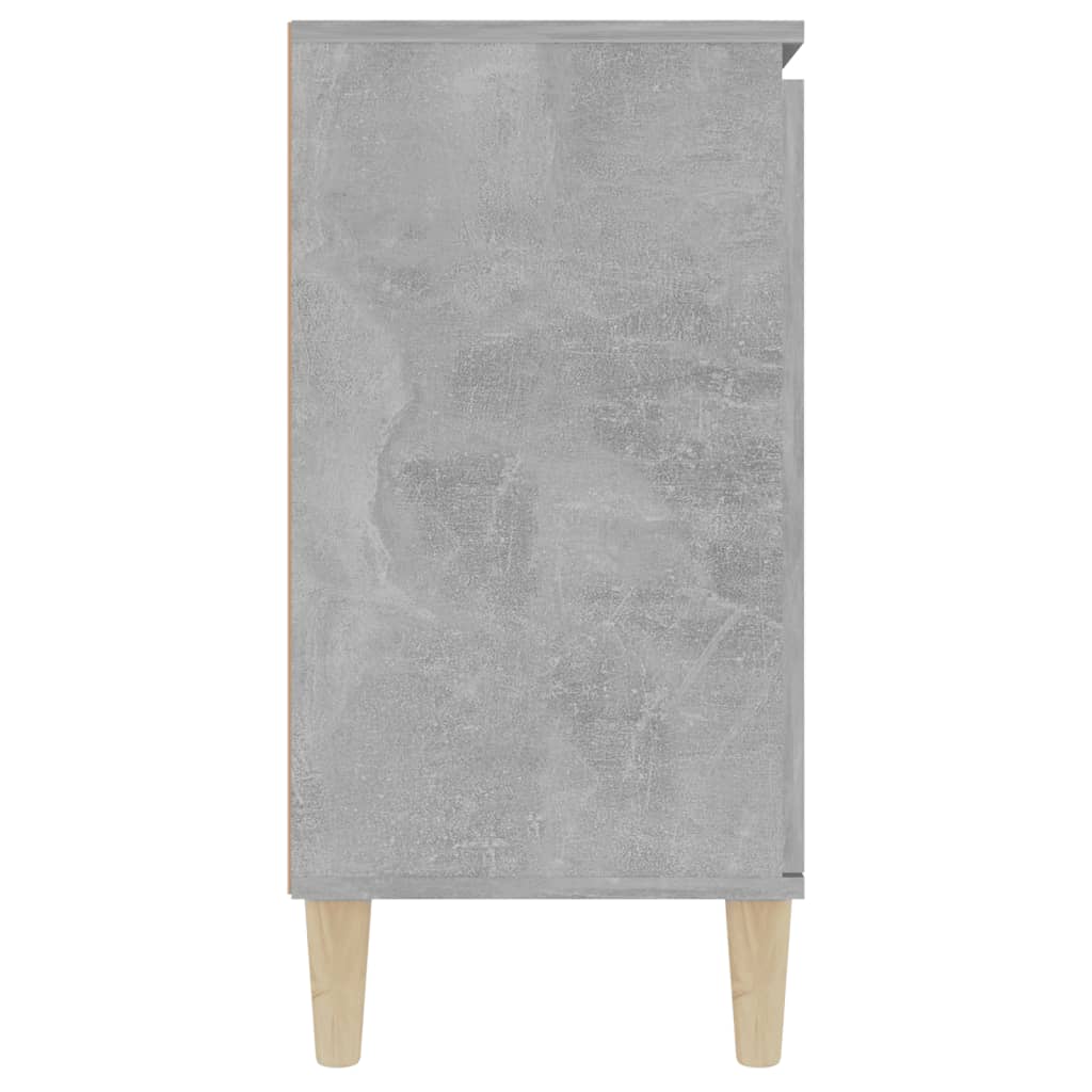 Šoninė spintelė, betono pilka, 101x35x70cm, apdirbta mediena