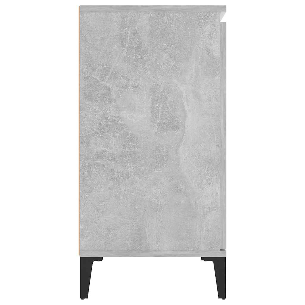 Šoninė spintelė, betono pilka, 104x35x70cm, apdirbta mediena