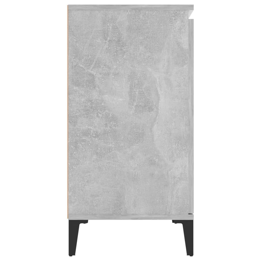 Šoninė spintelė, betono pilka, 104x35x70cm, apdirbta mediena