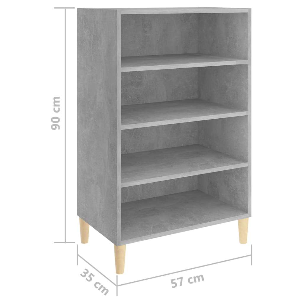 Side cabinet, concrete gray, 57x35x90cm, engineered wood