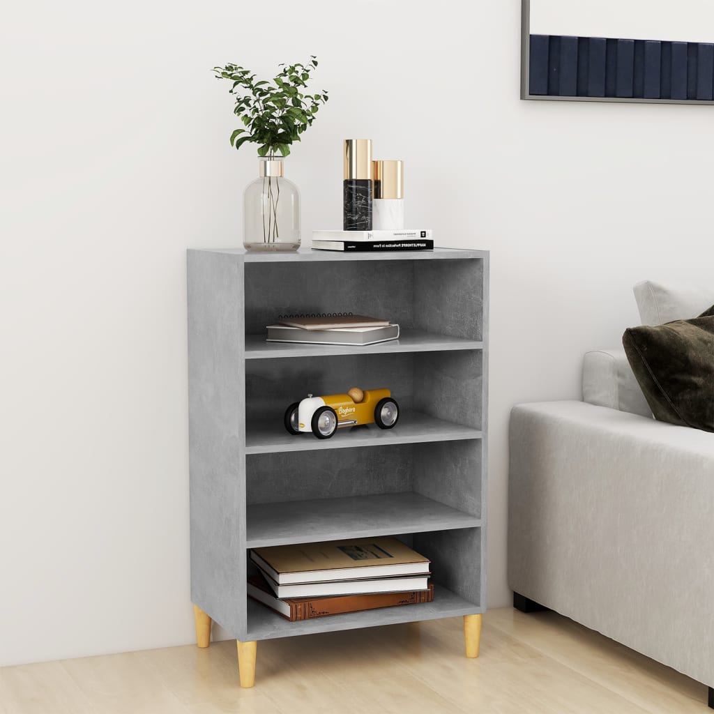 Side cabinet, concrete gray, 57x35x90cm, engineered wood